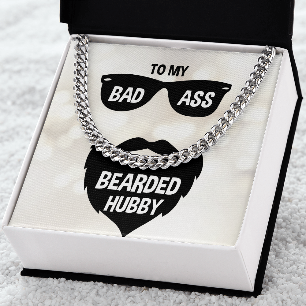 To My Badass Bearded Husband: A Chain to Match His Strength and Style!