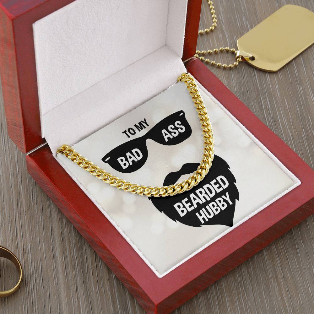 To My Badass Bearded Husband: A Chain to Match His Strength and Style!