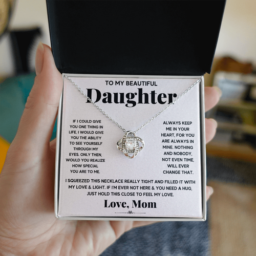 To My Daughter – Love Knot Necklace