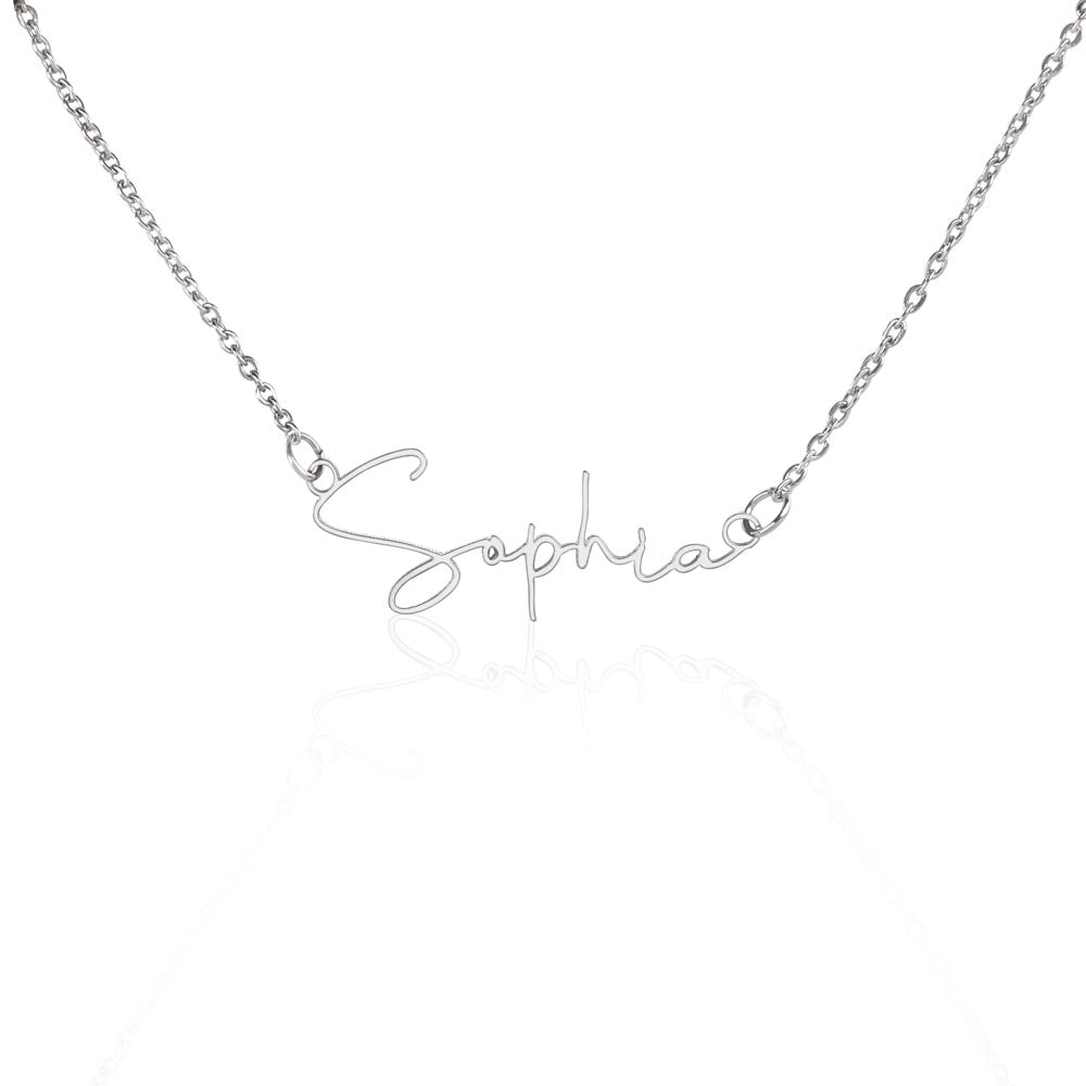 Custom Name Necklace – Personalized Sterling Silver or Gold Pendant