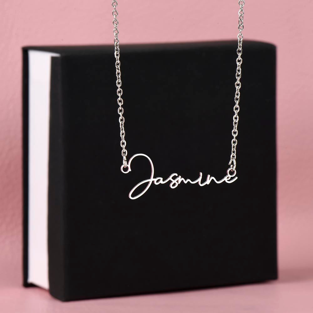 Custom Name Necklace – Personalized Sterling Silver or Gold Pendant