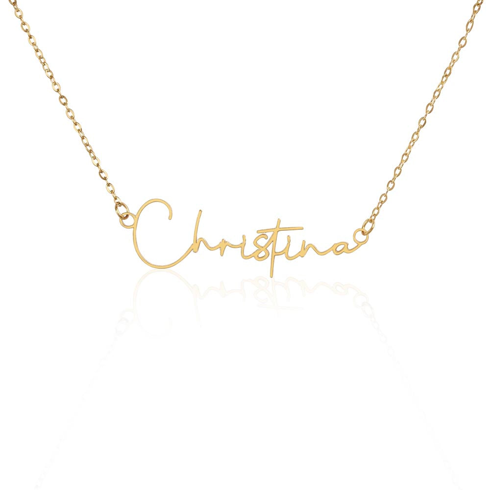 Custom Name Necklace – Personalized Sterling Silver or Gold Pendant