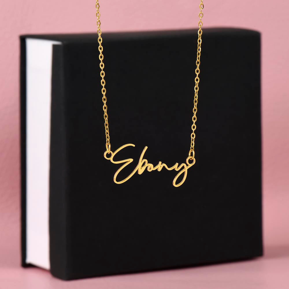 Custom Name Necklace – Personalized Sterling Silver or Gold Pendant