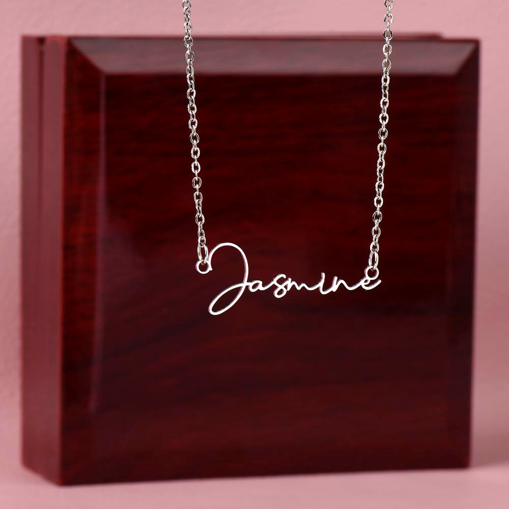 Custom Name Necklace – Personalized Sterling Silver or Gold Pendant