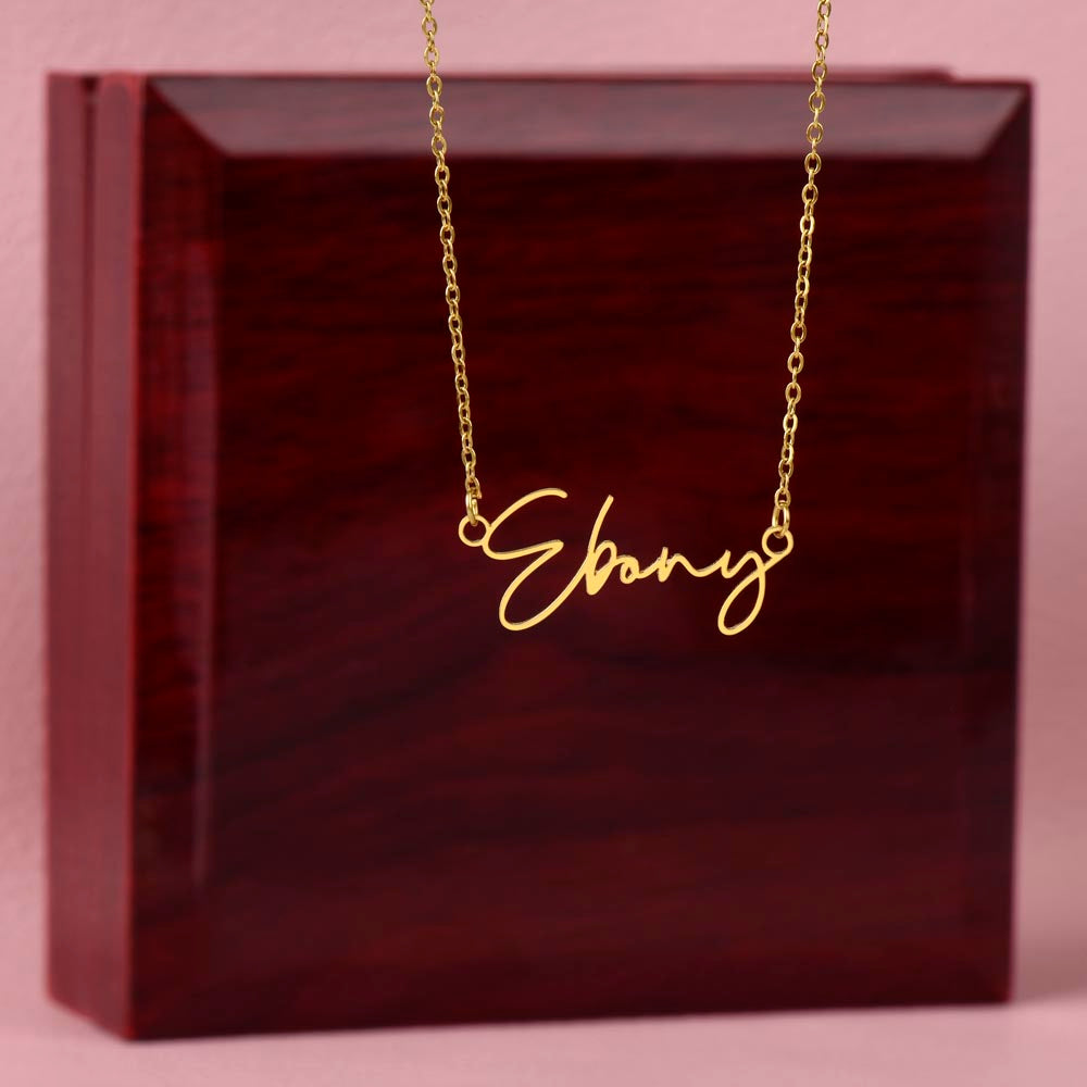 Custom Name Necklace – Personalized Sterling Silver or Gold Pendant