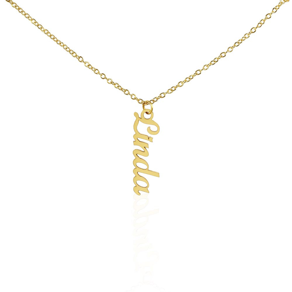Personalized Multi-Vertical Name Necklace
