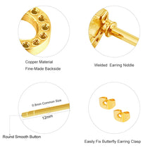 Load image into Gallery viewer, Initial Stud Earrings A-Z