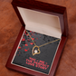 You + Me = The Perfect Love Story - Forever Love Necklace
