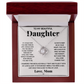 To My Daughter – Love Knot Necklace