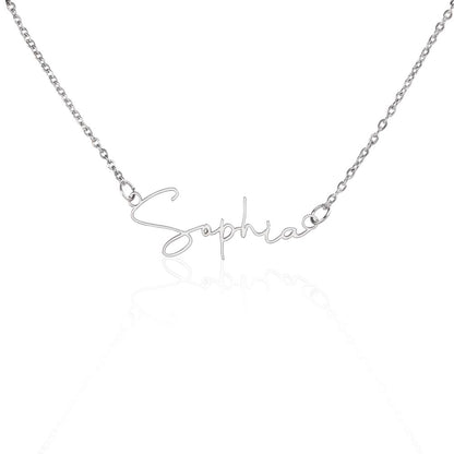 Custom Name Necklace – Personalized Sterling Silver or Gold Pendant