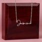 Custom Name Necklace – Personalized Sterling Silver or Gold Pendant