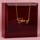 Custom Name Necklace – Personalized Sterling Silver or Gold Pendant