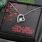 You + Me = The Perfect Love Story - Forever Love Necklace